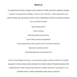 Bengbu Tongchen Automation Technology Co., ltd linha de produção da fábrica