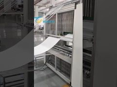 Filtro de dobragem de alta eficiência com fixação de fibra de vidro Servo Knife Filter Pleating Machine