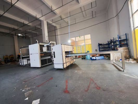 Linha de produção de tecidos não tecidos inteligentes Máquina de dobragem de tecidos de fibra de vidro 220V