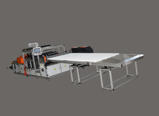Linha de colagem de papel plissado totalmente automática Mini máquina de plissagem Tipo de faca