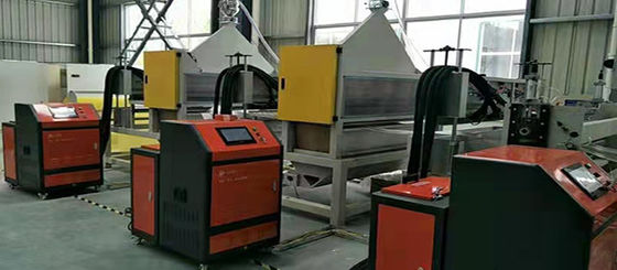 0.75kw Máquina de fabricação de filtros de óleo 380V / 50HZ Máquina de soldagem de costura