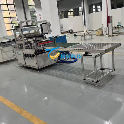 Linha de produção de filtro de ar de 1 kW 50HZ Máquina de dobragem de papel de faca 1300mm Largura de trabalho