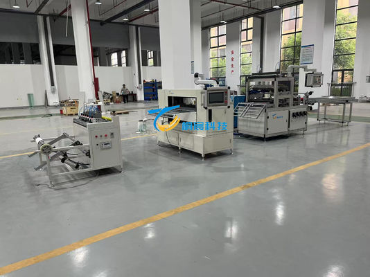Máquina de dobrar papel de filtro de fibra de vidro Linha de produção automática de filtros particionados 55Hz