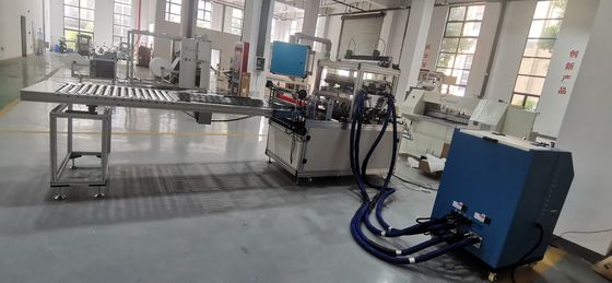 Equipamento de produção de filtros de 220 V Máquina de fabricação de papel de laminação 30 mm - 300 mm Profundidade de dobra