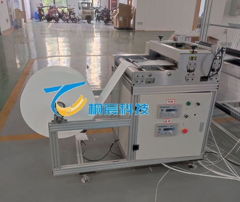 Máquina personalizada de desenrolar e cortar fibras de vidro para linhas de dobragem de elementos de filtro
