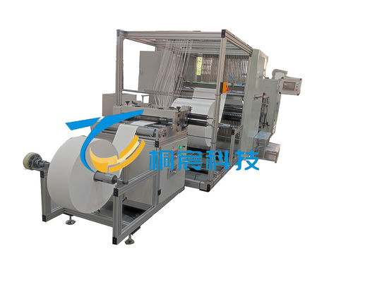 Máquina de dobragem de filtros de grau industrial Sistema de corte de fibras de vidro personalizado com um rack de alimentação automático