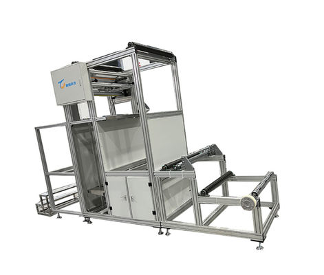 Máquina de papel dobrável de fibras de vidro divididas