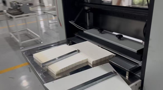 Máquina de pregas para filtro HEPA de alta eficiência, primário-médio, 1 M por Minuto