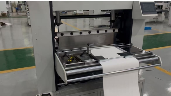 Linha de produção de máquinas de dobragem de papel de filtro de fibras de vidro a alta temperatura