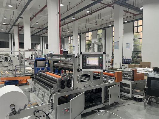 Eficiência Siemens PLC equipado tambor máquina de dobragem processamento de papel rolante filtro de ar máquina de dobragem