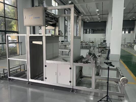 Máquina para dobrar papel de fibra de vidro Hepa com divisória