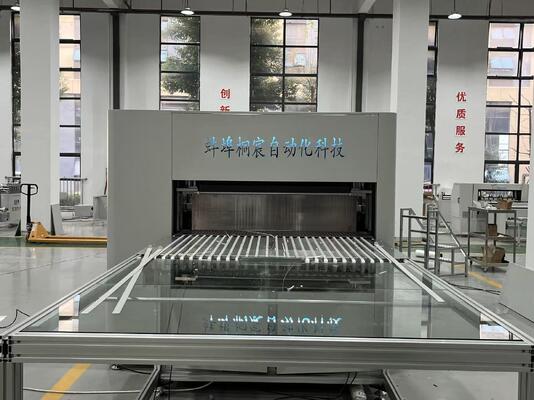 Linha de produção de filtros de fibra de vidro modular controlada por PLC para sistemas de ventilação industrial com personalização flexível