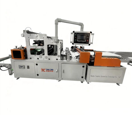 Linha de produção de filtros de alta eficiência 300 mm Altura de dobragem Linha de produção automática de filtro HEPA de dobragem e colagem
