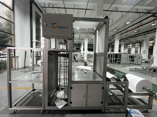 Linha de produção de dobragem e dobragem de fibras de vidro para filtros de ar HEPA