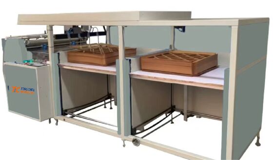 Máquina de fixação e colagem de filtros de quadro de papel