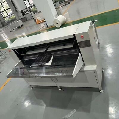 Máquina de dobragem de papel de filtragem semi-automática, de poupança de energia e de baixa manutenção, em linhas de produção de trabalho pesado