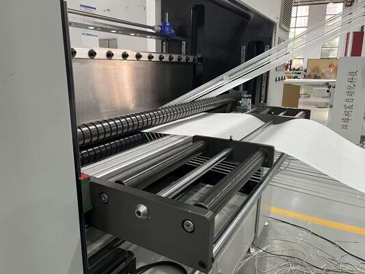 Máquina de pregas totalmente automática para filtro HEPA de fibra de vidro avançada para sistemas de filtragem de grau industrial e operações de alto rendimento