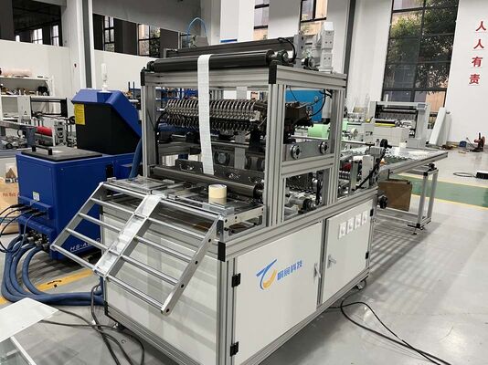 Unidade de produção de colagem de PP com alta eficiência com caixa de engrenagens e motor para montagem de purificador de ar 1 ano de garantia