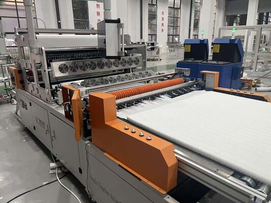 Linha de Produção Mini Dobradeira e Coladeira de Filtro HEPA Eficiente e Ecológica para Processos de Fabricação de Alta Eficiência