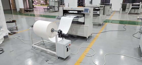 Máquina industrial de dobragem de facas semiautomática para produção de elementos de filtro de alta velocidade
