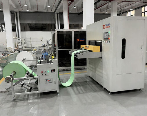 Máquina de dobragem de tecidos automática de alta velocidade de 300 mm