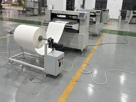 Máquina industrial de dobragem de papel semiautomática de segunda geração para fabrico de elementos de filtro de alta velocidade