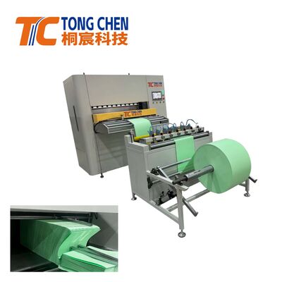 300 mm Altura de dobragem Linha de produção de dobragem de servomotor totalmente automática para dobragem de papel de filtro